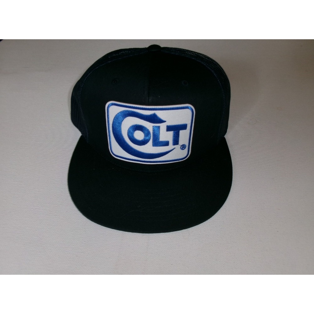 COLT FIREARMS SNAPBACK BLUE FISHING BEACH GOLF HAT CAP VINTAGE DEADSTOCK U5